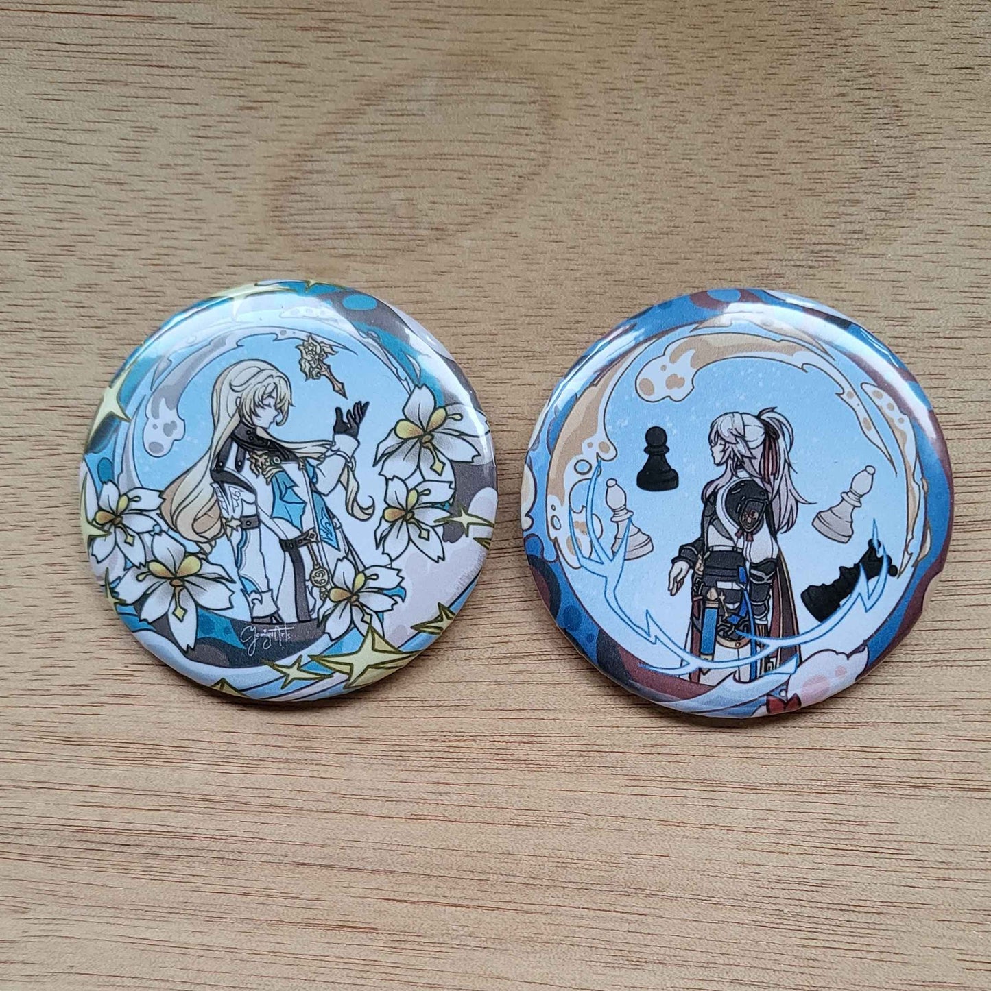 Honkai Rail Badge Pin Set