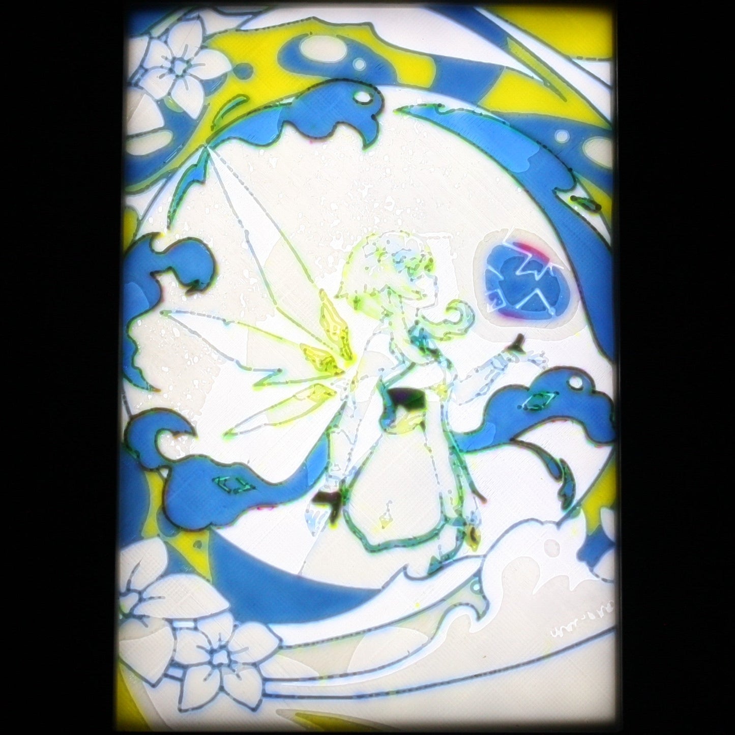 L:umine in a blue background.
