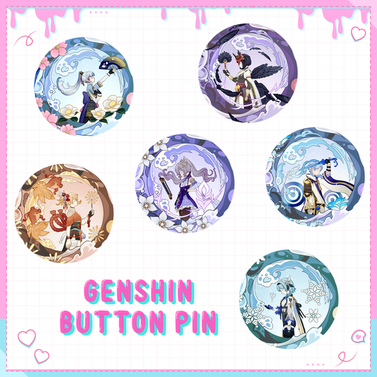 Genshin Impact Button Pin Set 5