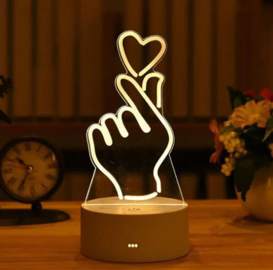 Korean Heart Led Light