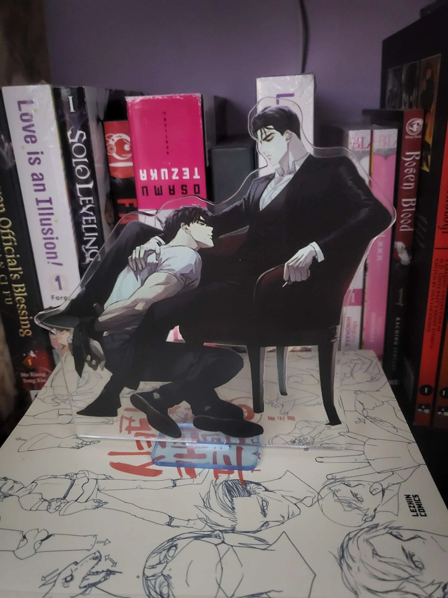 Green  BL acrylic stand | Fan made