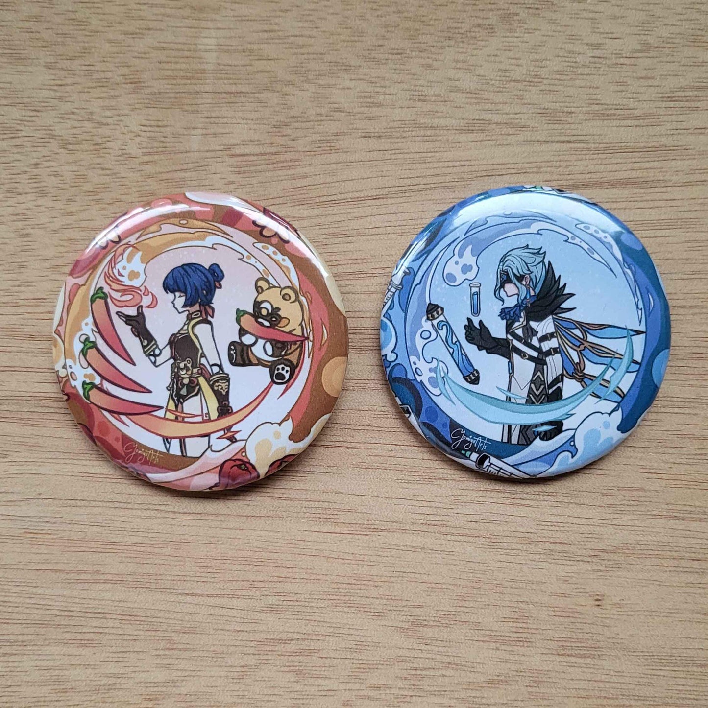 Genshin Impact Button Pin Set 2