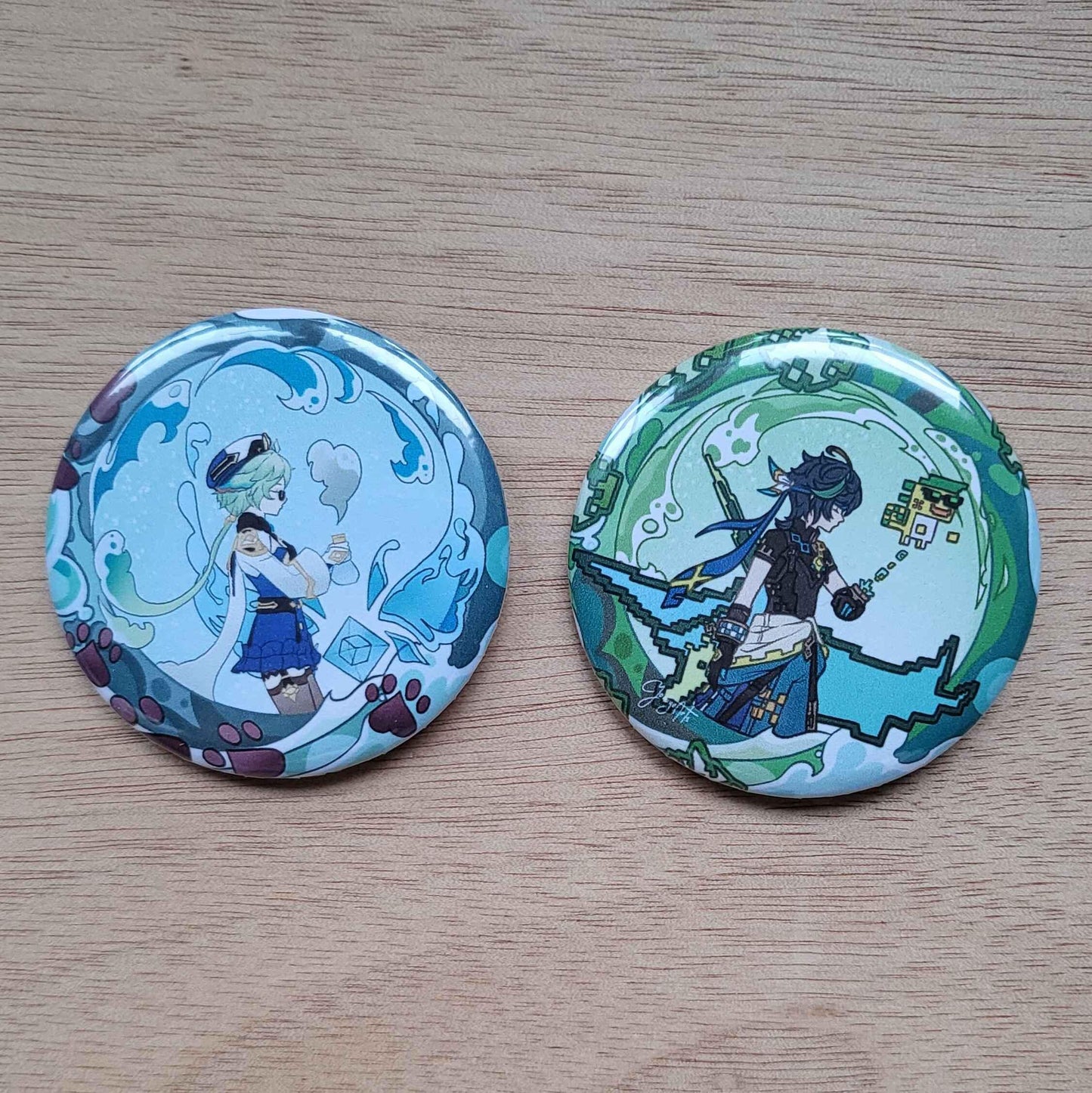 Genshin Impact Button Pin Set 3
