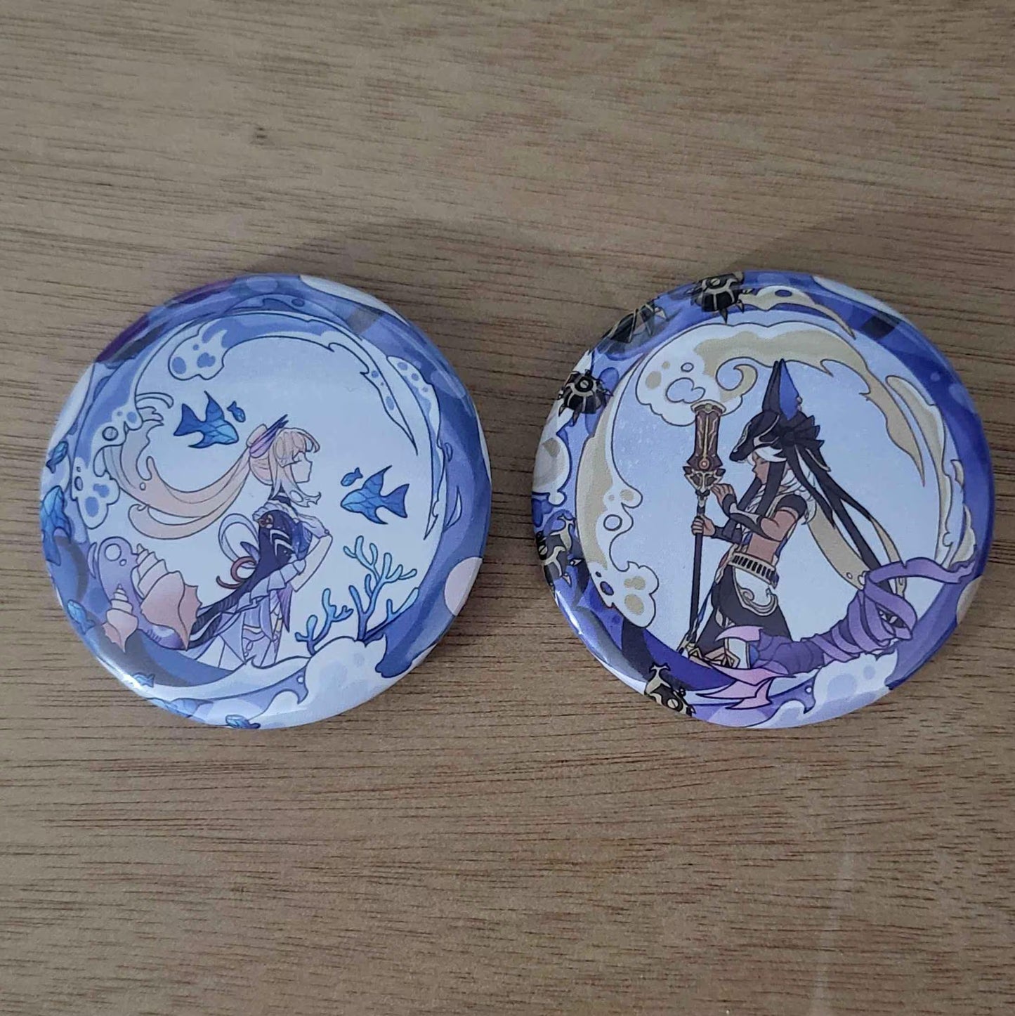 Genshin Impact Button Pin Set 6