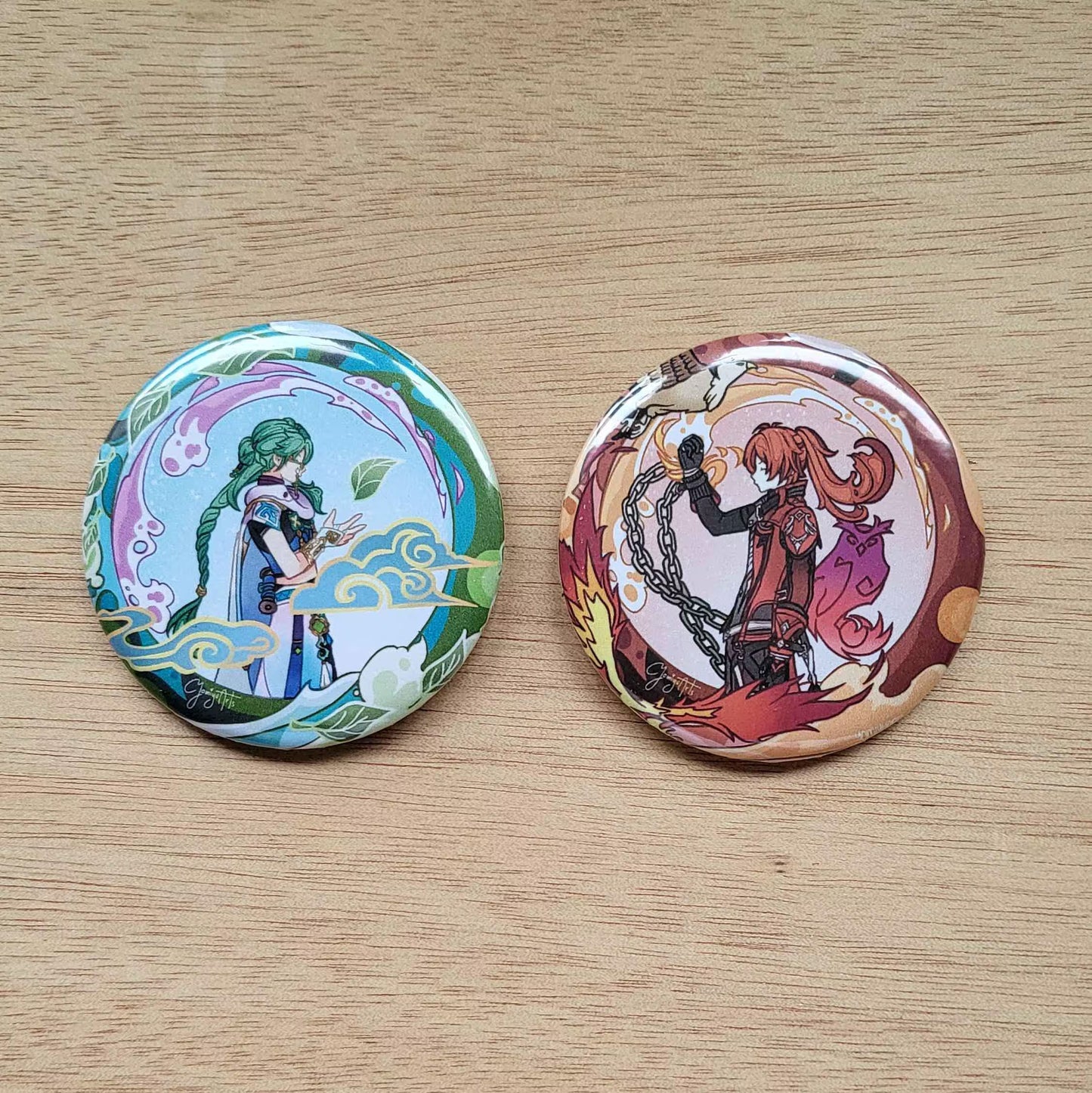 Genshin Impact Button Pin Set 9