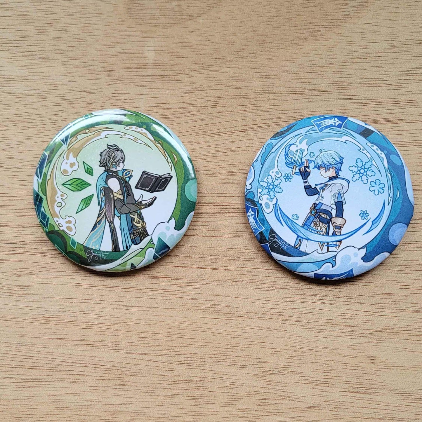Genshin Impact Button Pin Set 8